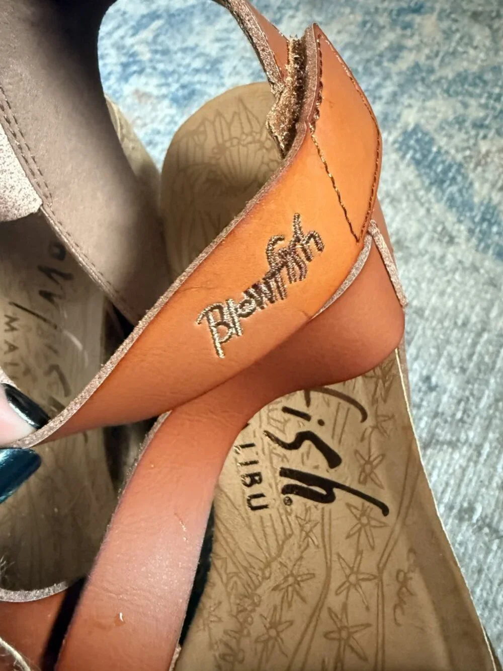 NWT Blowfish Wedge Sandal - Brown, 10